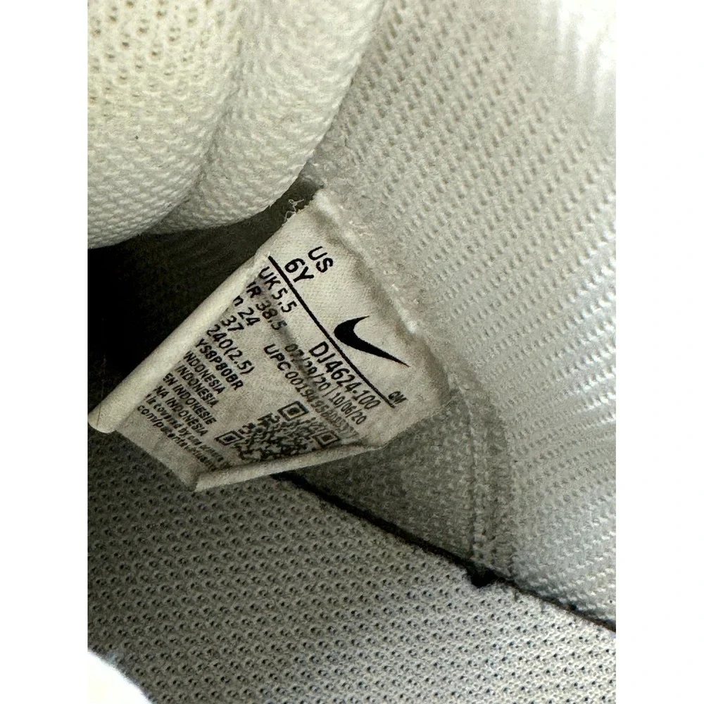 Nike Blazer Mid '77 GS White Logo Print DJ4624-100 Kids 6‎ Sneaker Leather Skate
